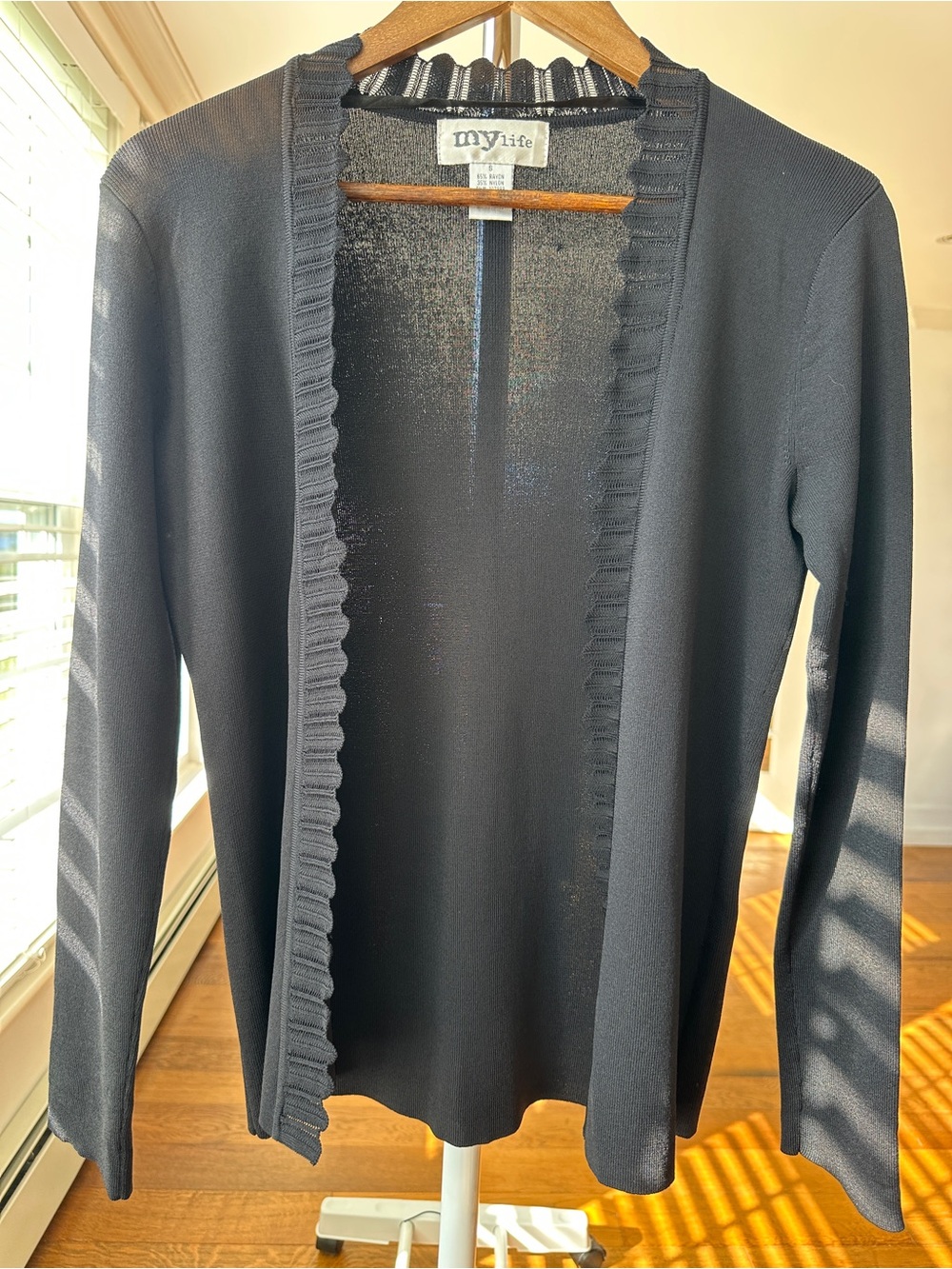 My Life Open-Front Women's Cardigan Sweater, Black